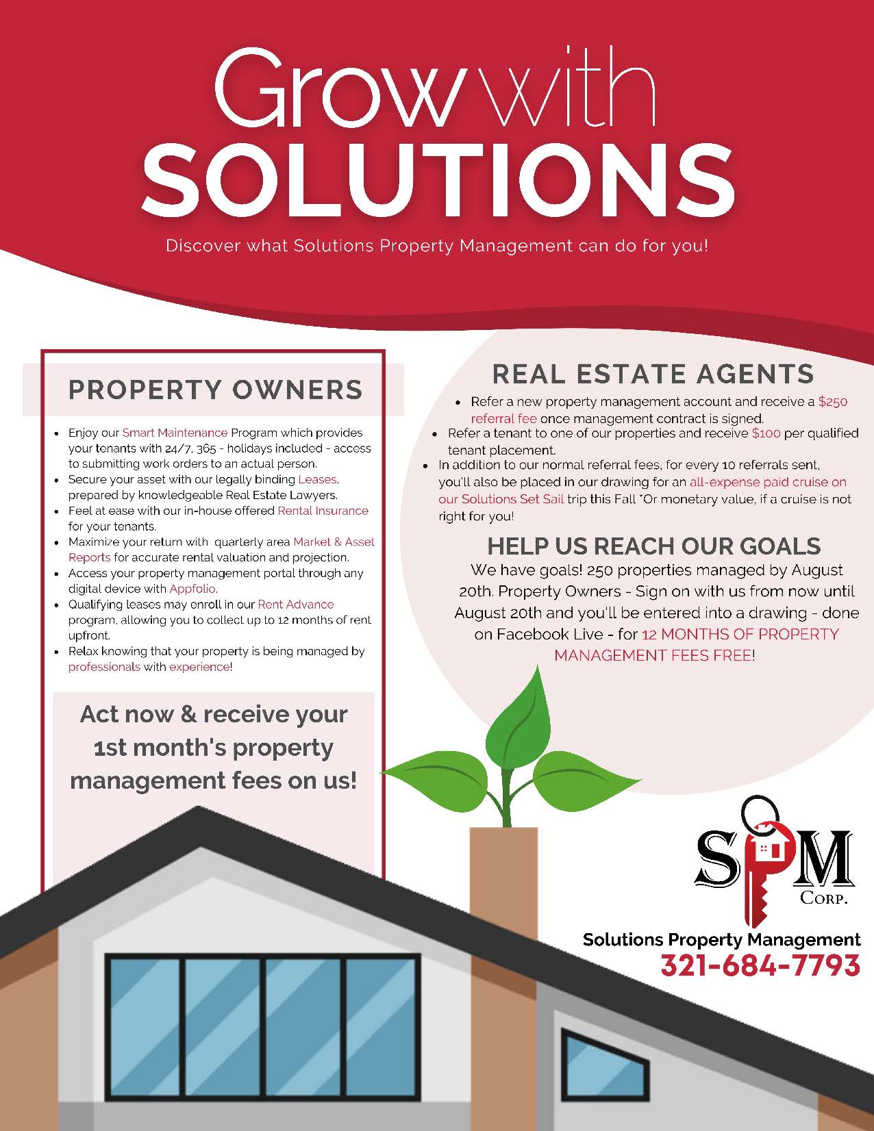Discover What Solutions Property Management Can Do For You - 1st Month FREE Property Management Fees!